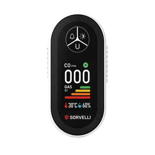 Rilevatore di Gas e Monossido di Carbonio con Display PPM in Tempo Reale