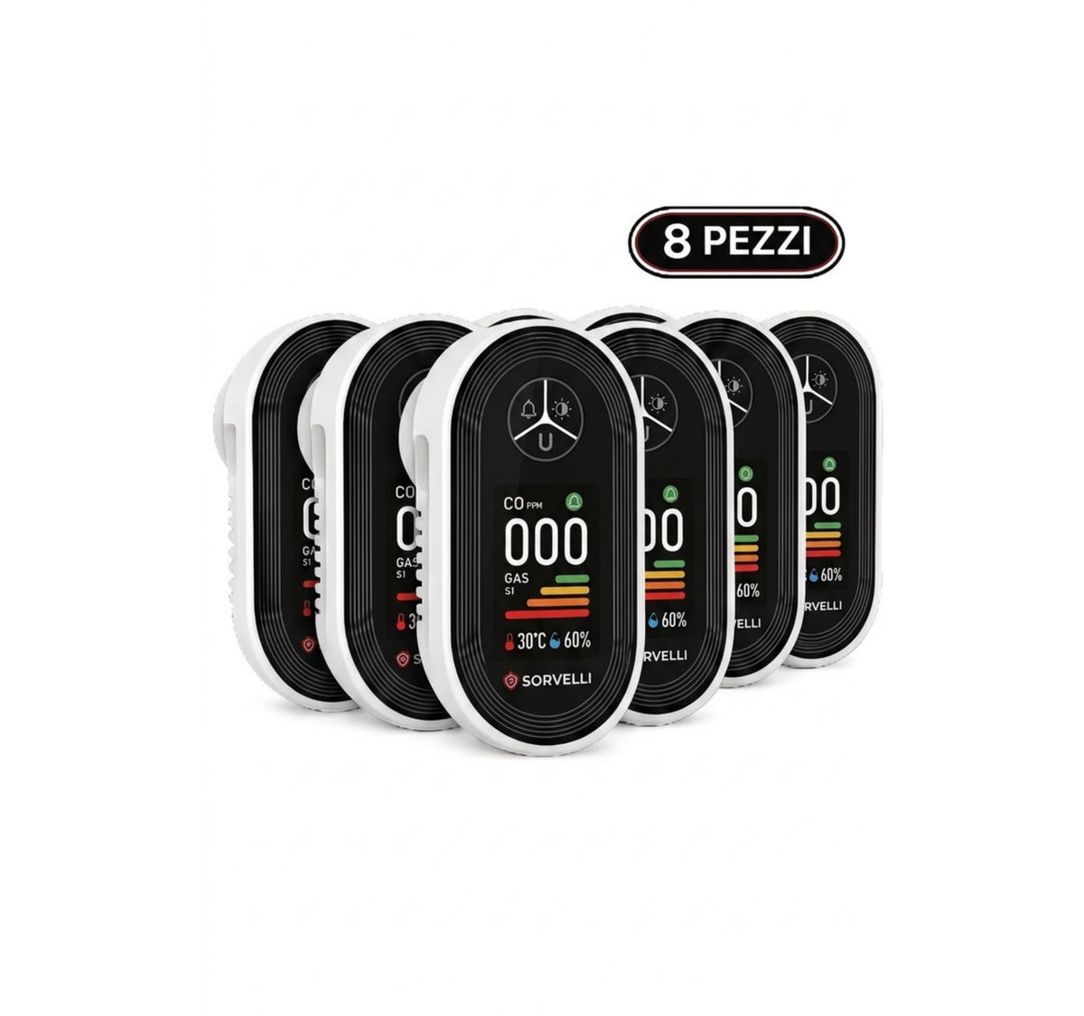 Rilevatore di Gas e Monossido di Carbonio con Display PPM in Tempo Reale